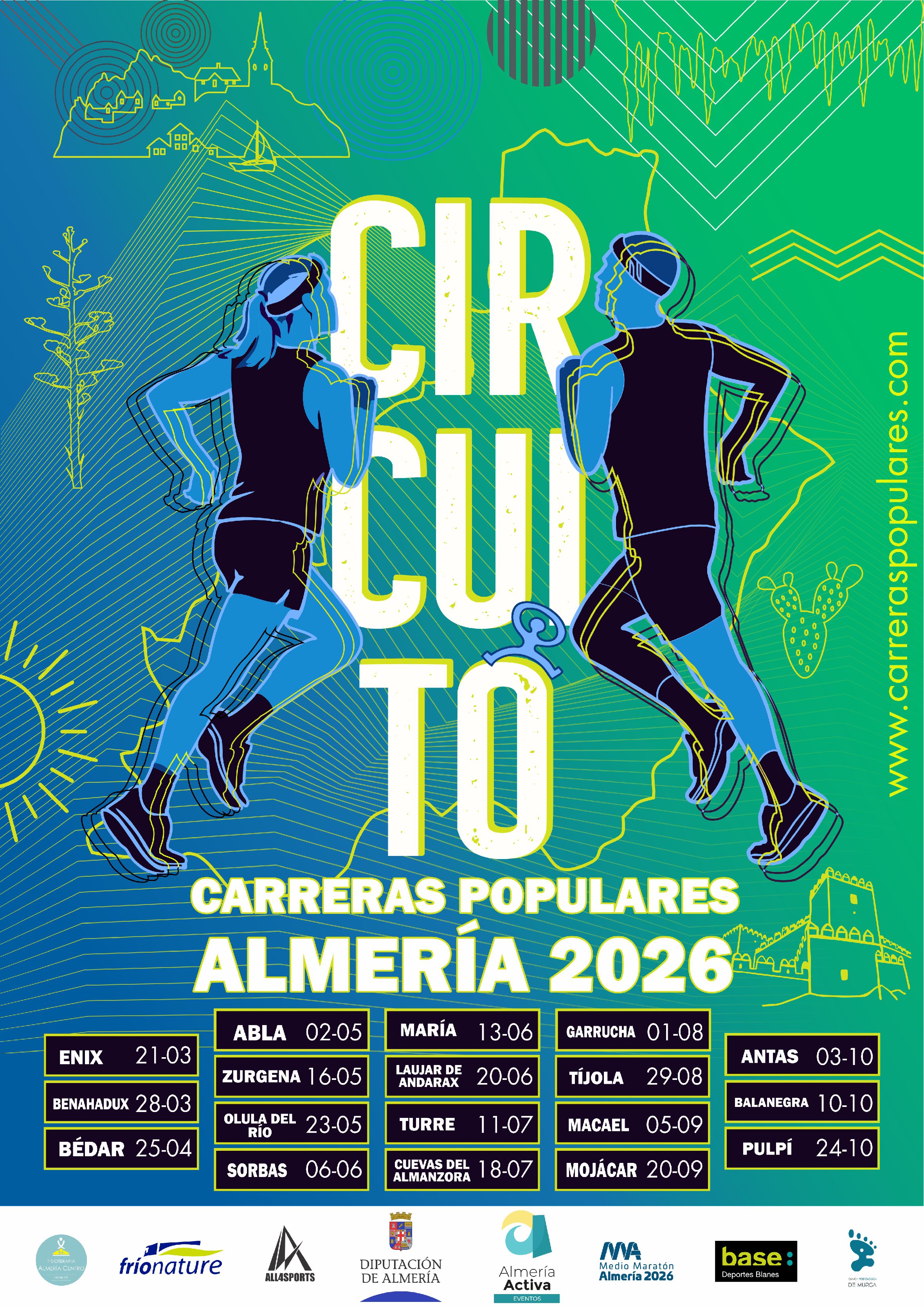 Circuito Carreras Populares 2026. Bédar 25-04-26